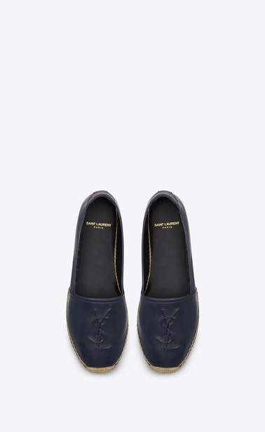 monogram espadrilles in leather